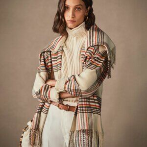 Polo Ralph Lauren Plaid Fringed Western Jacket plus size XXL NWT